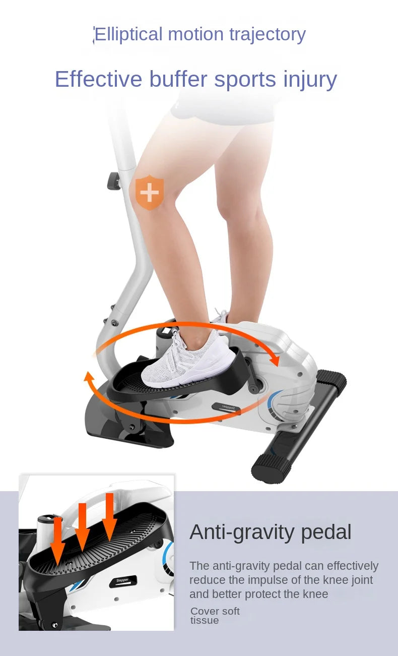 OVOZI Elliptical Machine Home Fitness Equipment Indoor Silent Mini Step Machine Running Mountaineering Spacewalk Steppers