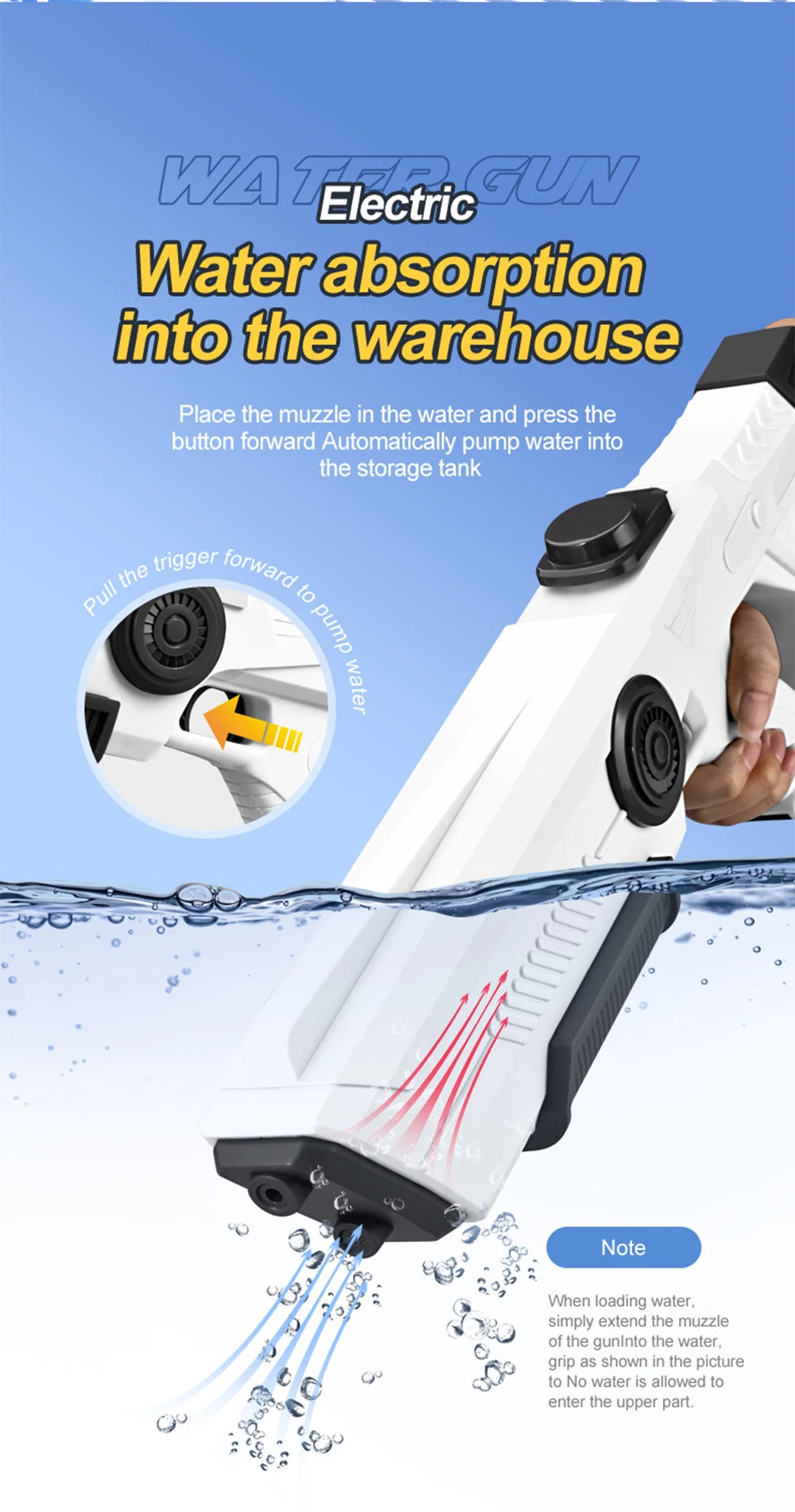 Electric Water Storage Gun