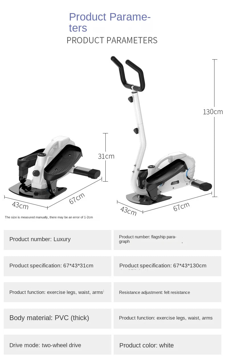OVOZI Elliptical Machine Home Fitness Equipment Indoor Silent Mini Step Machine Running Mountaineering Spacewalk Steppers