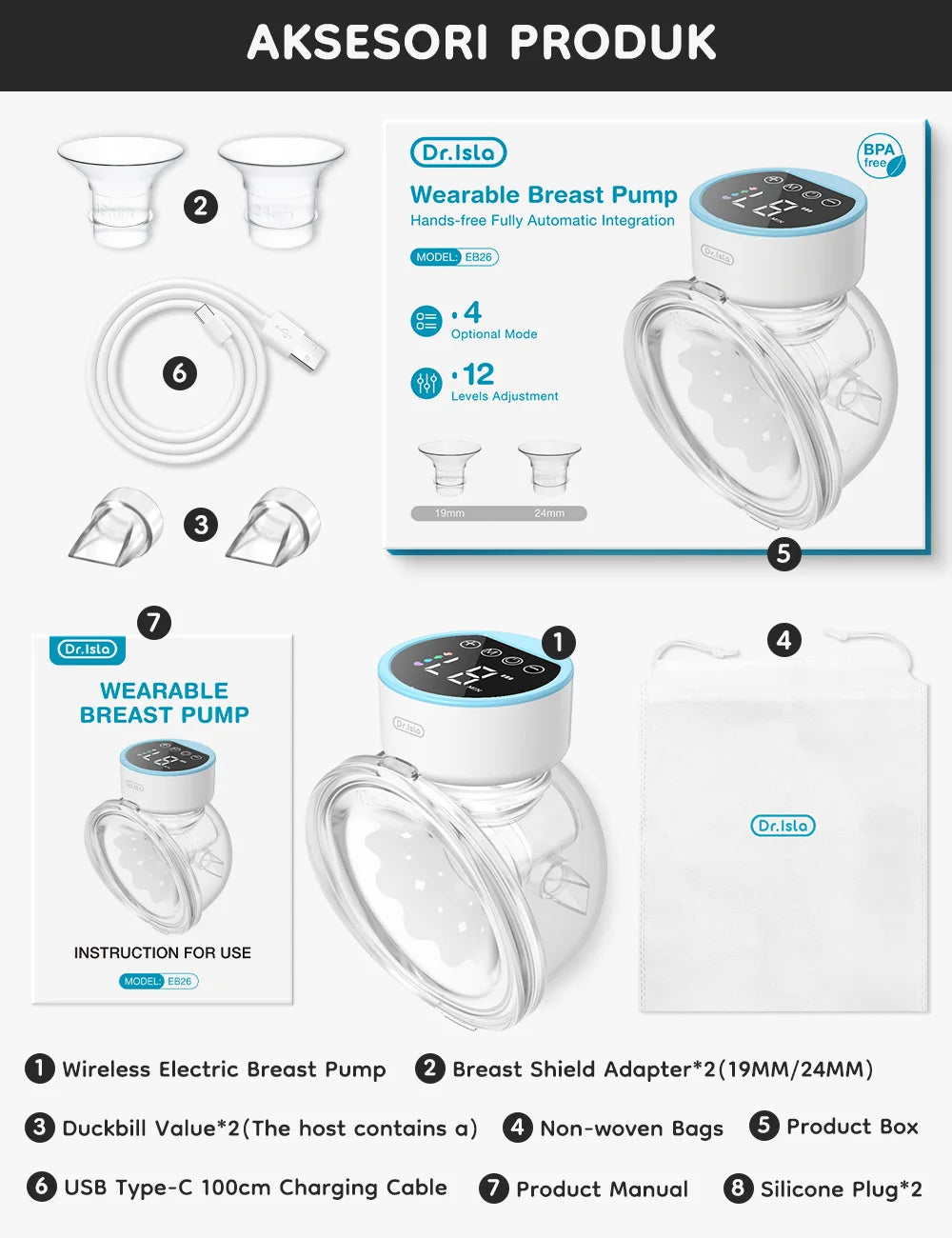 Wearable Electric Breast Pumps
