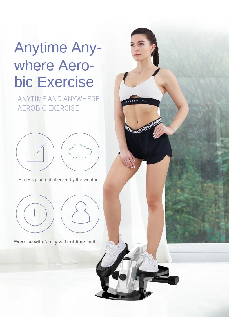 OVOZI Elliptical Machine Home Fitness Equipment Indoor Silent Mini Step Machine Running Mountaineering Spacewalk Steppers