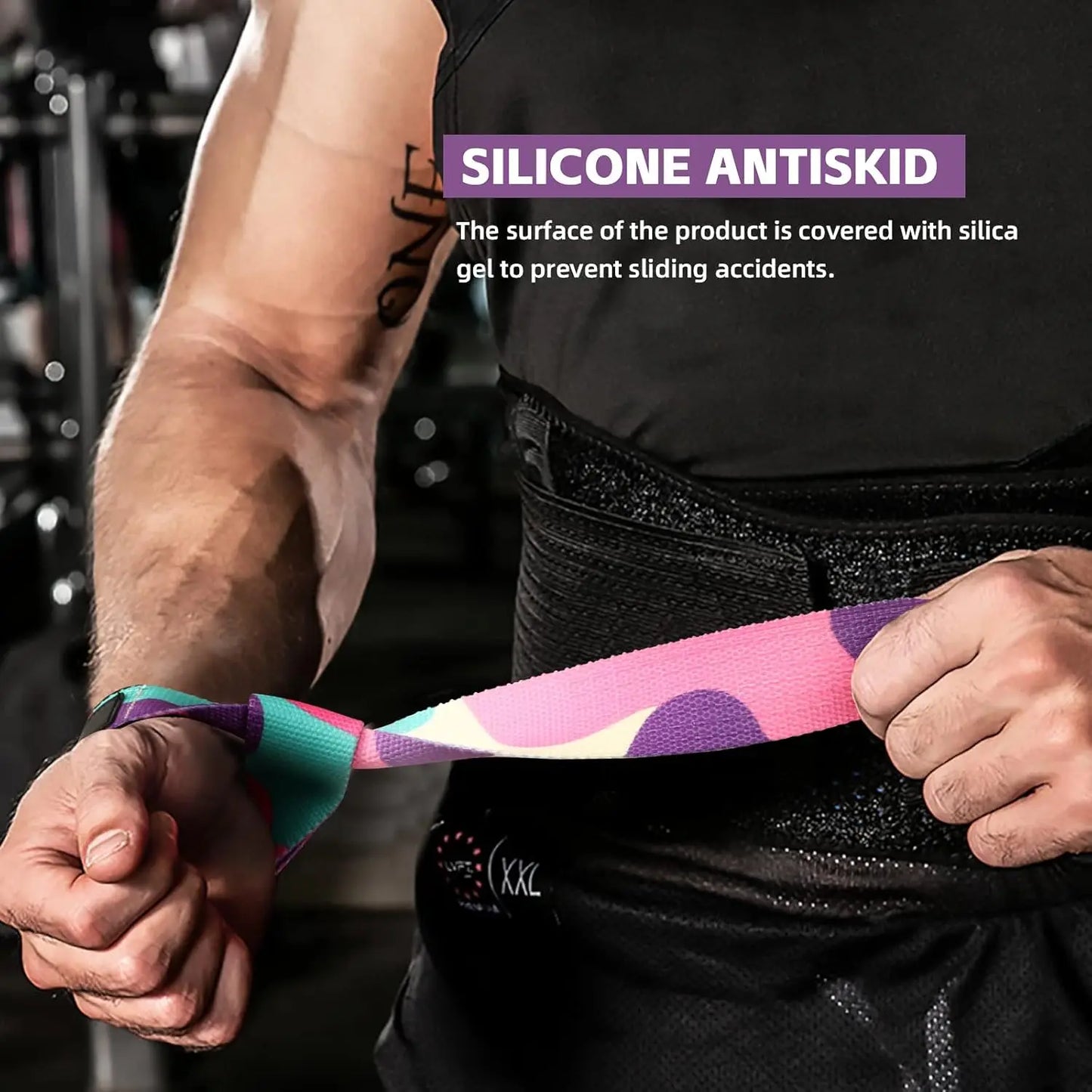 2Pcs Weightlifting Wrist Straps