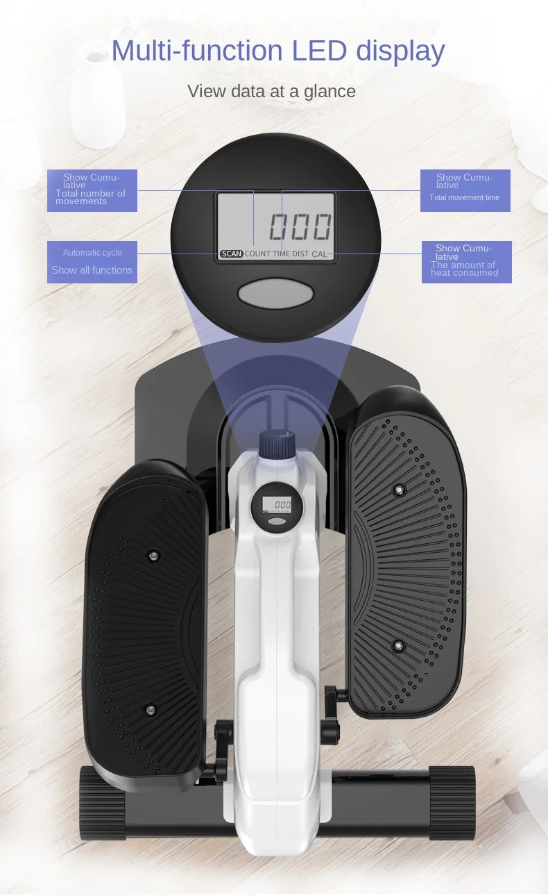OVOZI Elliptical Machine Home Fitness Equipment Indoor Silent Mini Step Machine Running Mountaineering Spacewalk Steppers