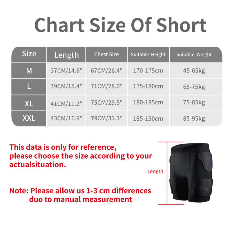 Mens padded compression shorts