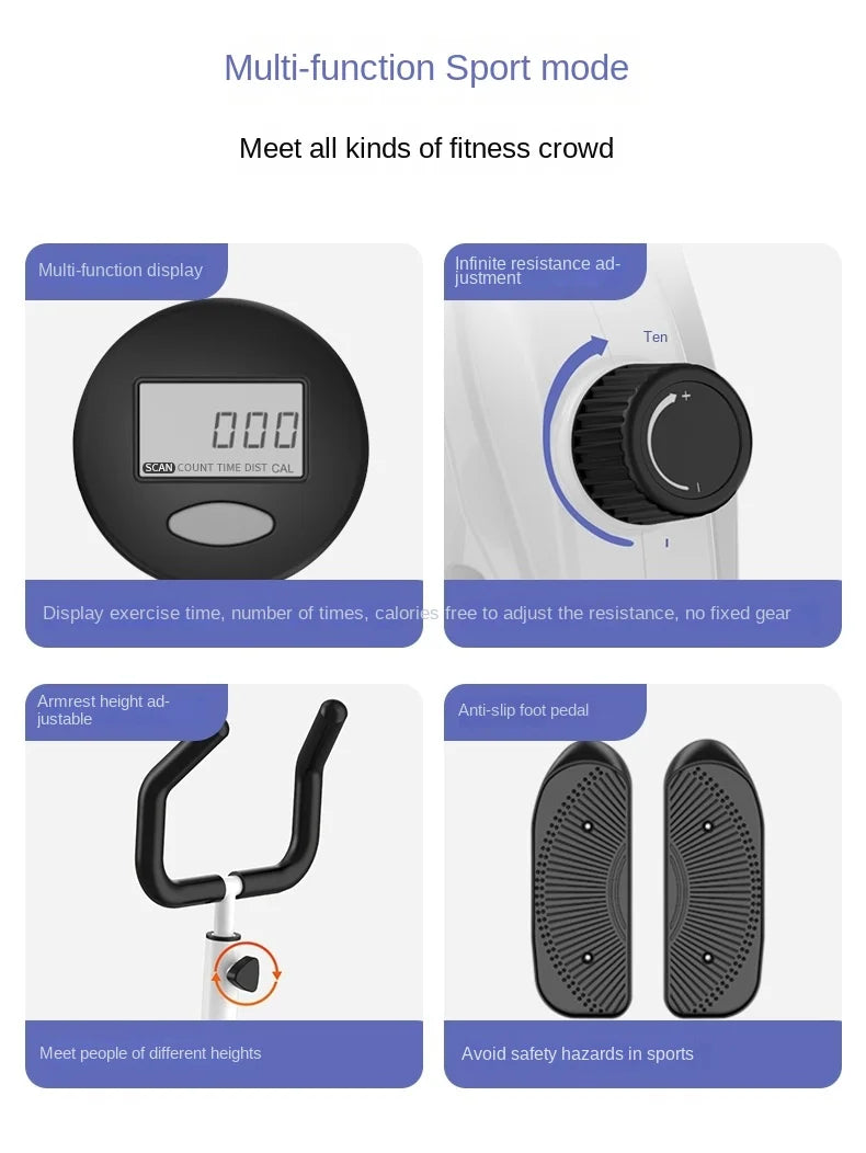 OVOZI Elliptical Machine Home Fitness Equipment Indoor Silent Mini Step Machine Running Mountaineering Spacewalk Steppers
