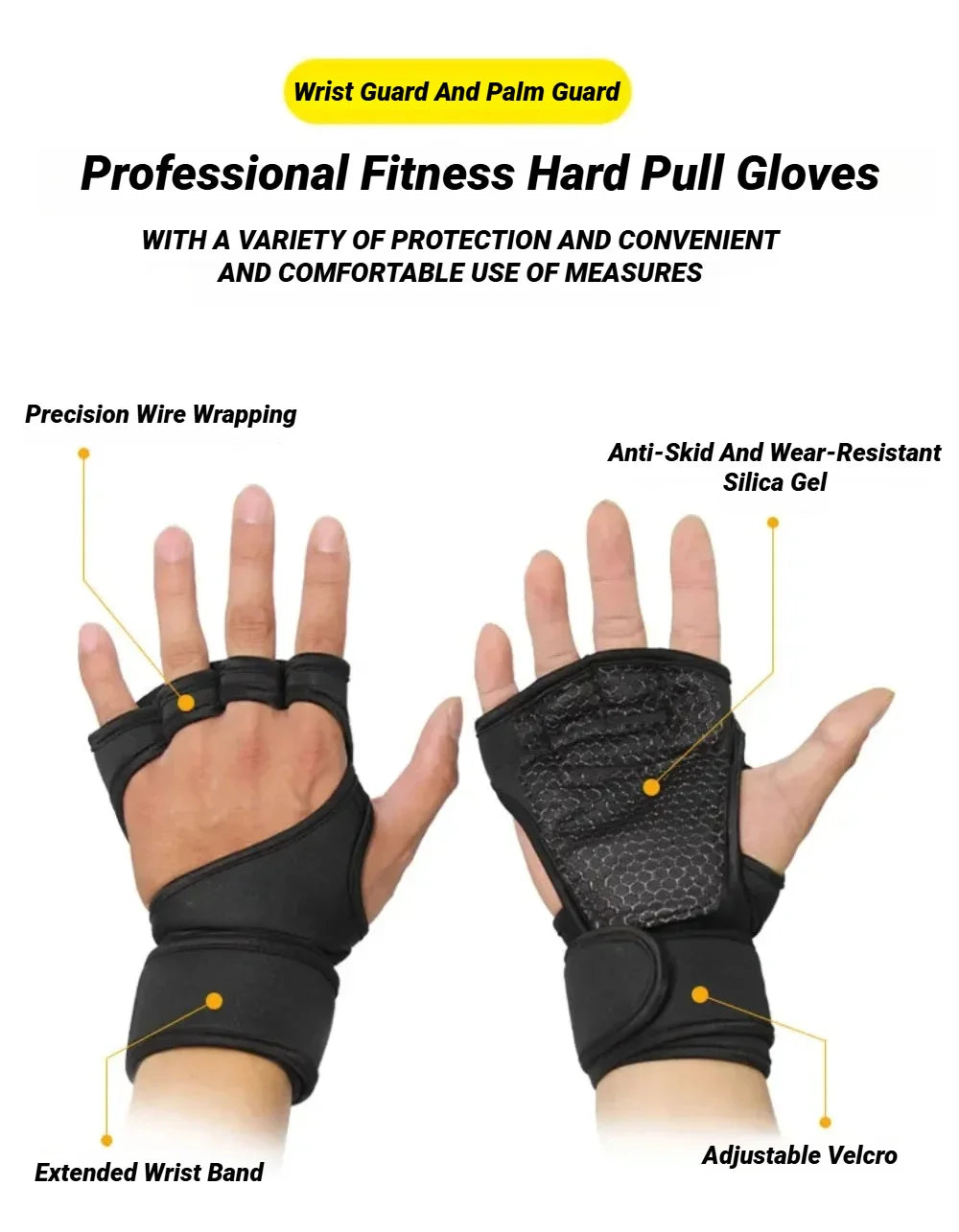 1Pair Training Sport Gloves