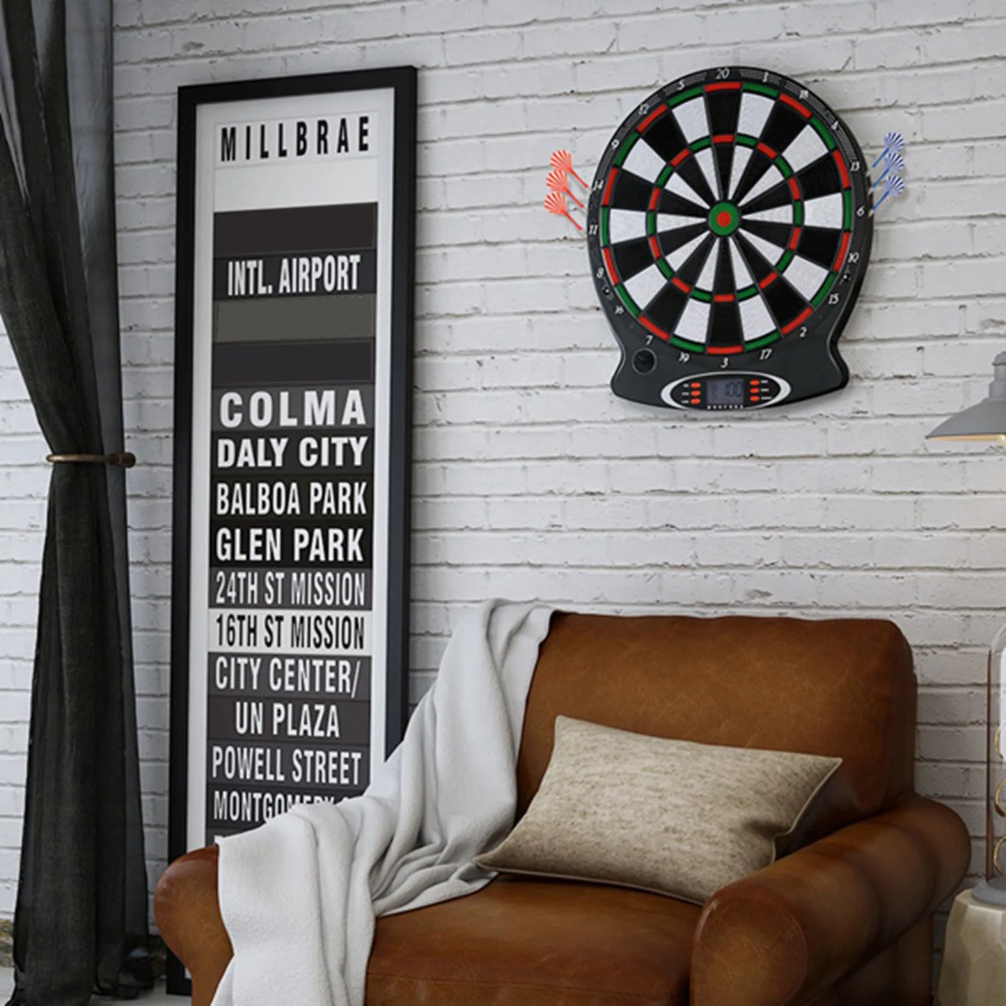 Hanging Dartboard LCD Scoring