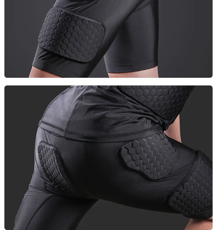 Mens padded compression shorts