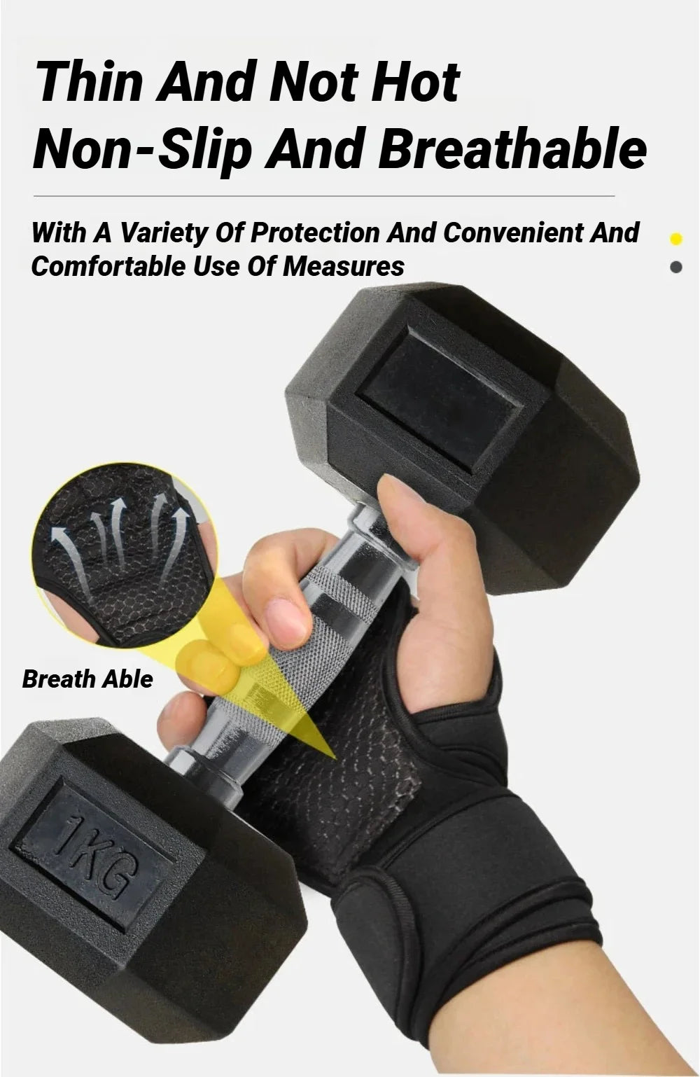 1Pair Training Sport Gloves