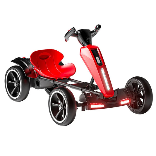 With Led Light And Music Kids Electric Kart, Four-wheel Can Ride On Remote-controlled Toy Car for Ages 1-3 To 6