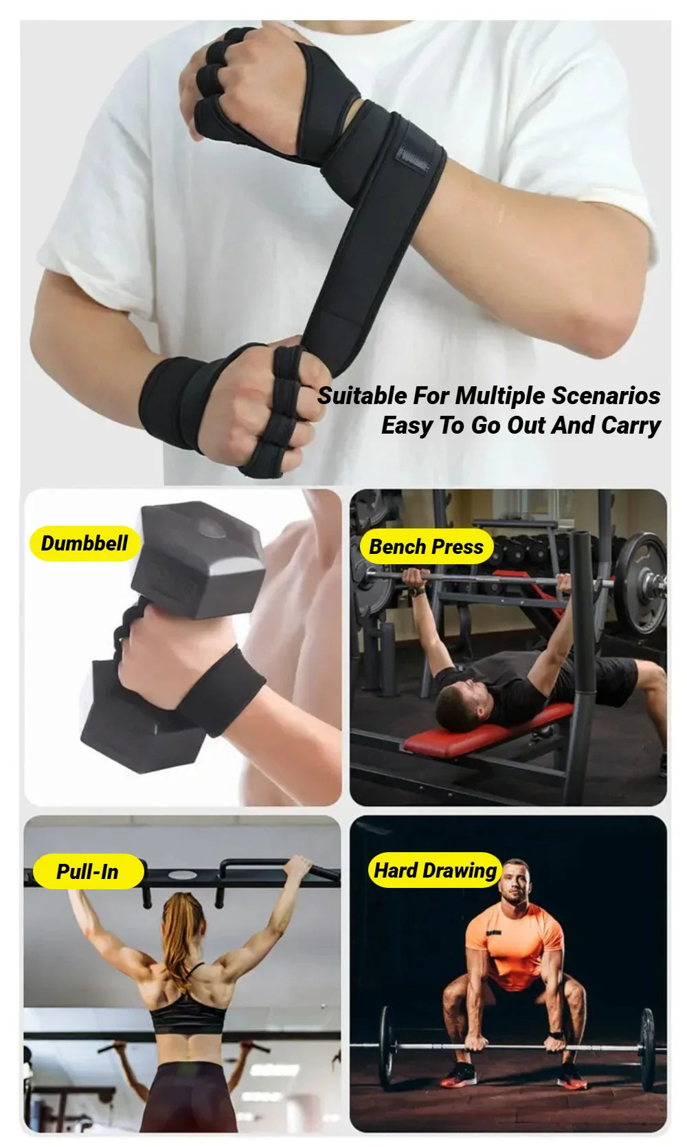 1Pair Training Sport Gloves