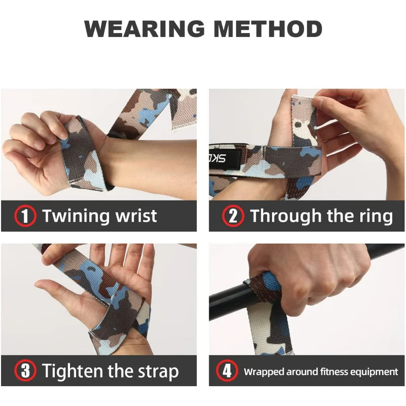 2Pcs Weightlifting Wrist Straps